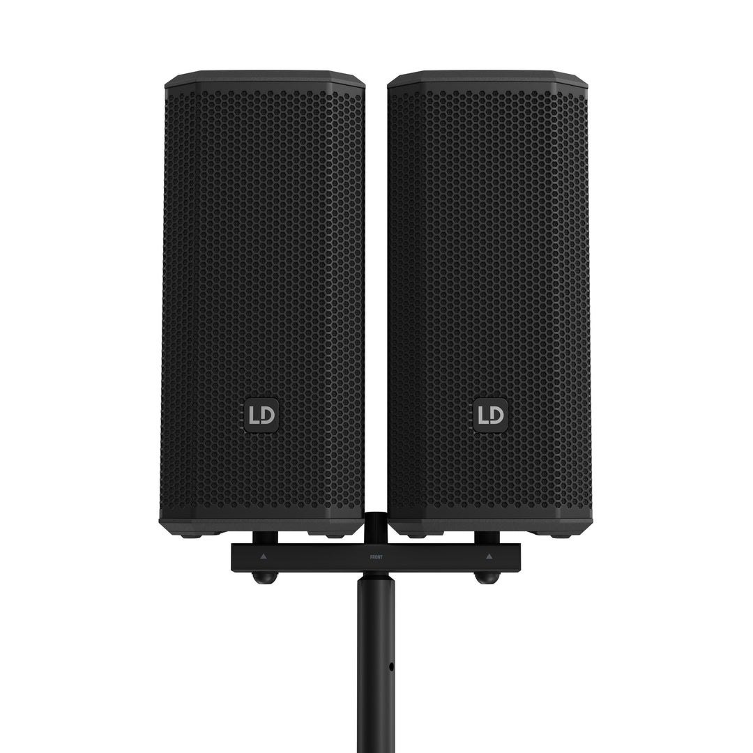 LD Systems DAVE 10 G4X DUAL STAND – Barre d’enceinte avec fourche de montage pour DAVE 10 G4X