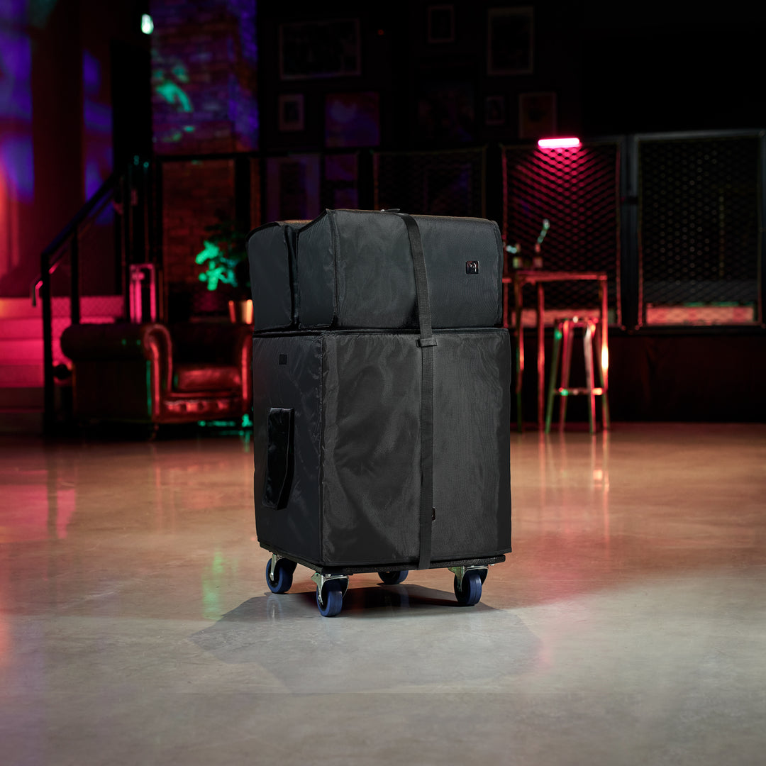 LD Systems DAVE 12 G4X BAG SET - Kit de transport avec plateau à roulettes et housse de protection pour DAVE 12 G4X