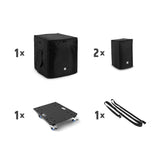 LD Systems DAVE 12 G4X BAG SET - Kit de transport avec plateau à roulettes et housse de protection pour DAVE 12 G4X