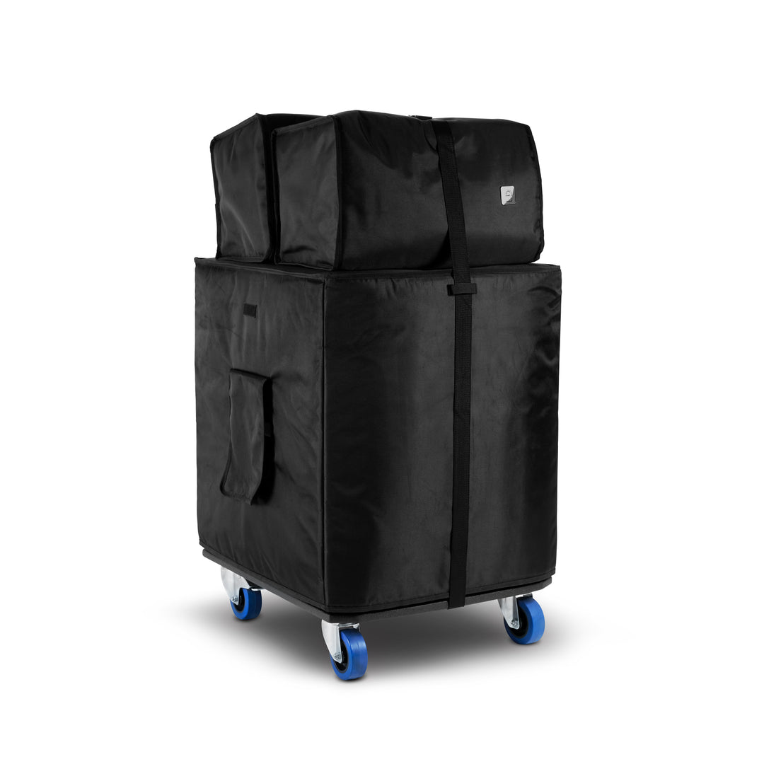 LD Systems DAVE 18 G4X BAG SET - Kit de transport avec plateau à roulettes et housse de protection pour DAVE 18 G4X