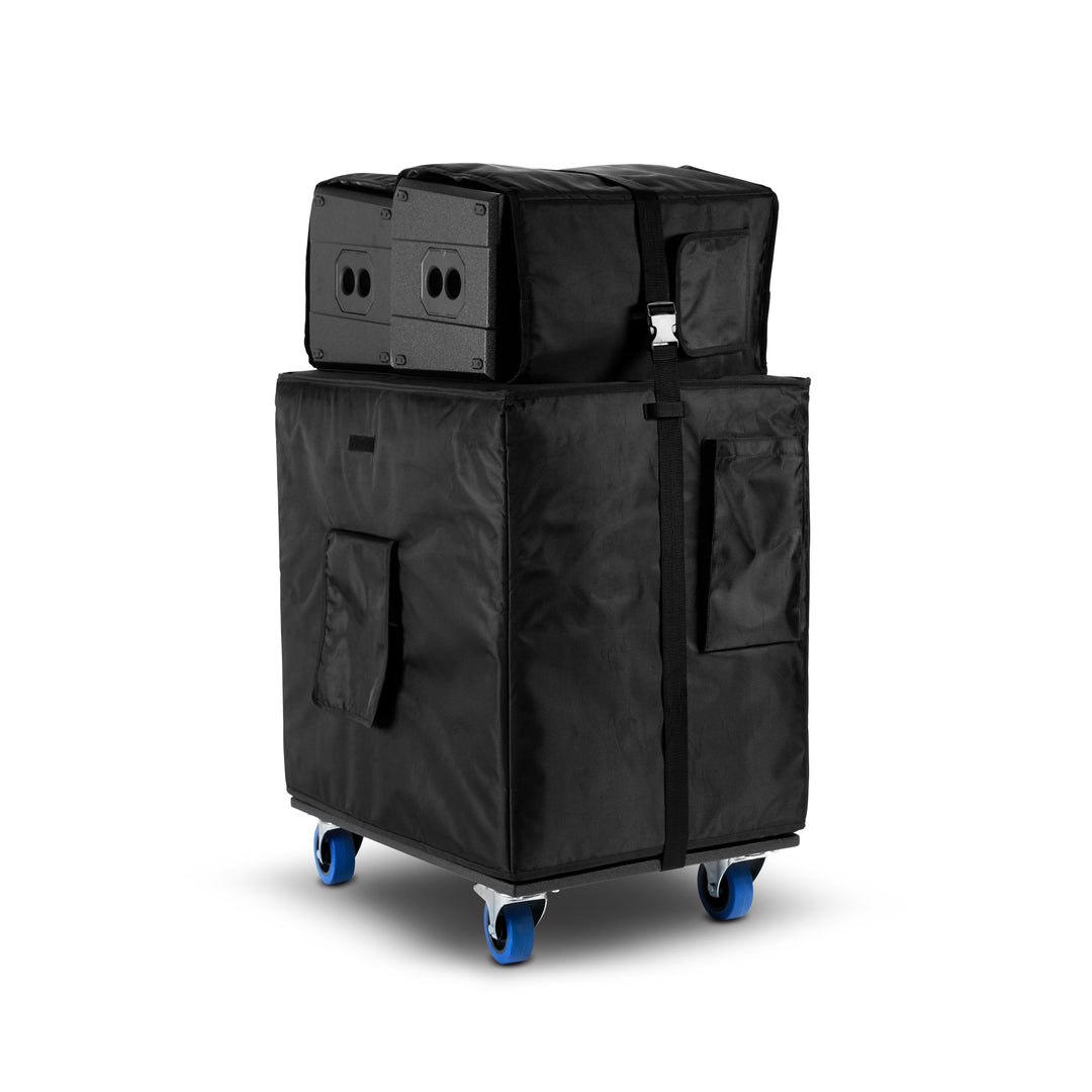 LD Systems DAVE 18 G4X BAG SET - Kit de transport avec plateau à roulettes et housse de protection pour DAVE 18 G4X