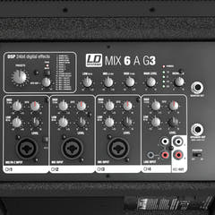 LD Systems MIX 6 A G3 - enceinte active 2 voies avec mixer 4 canaux intégré