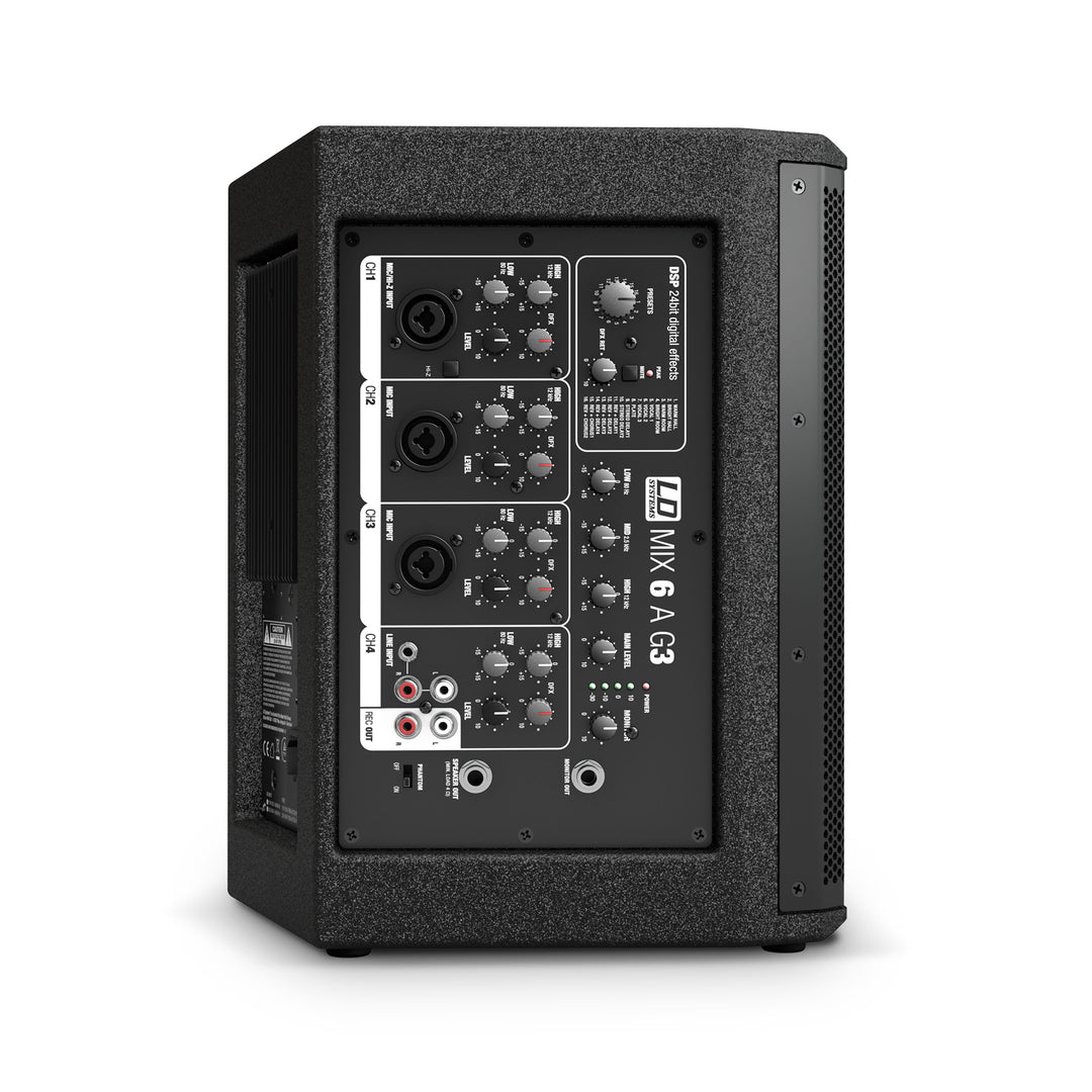 LD Systems MIX 6 A G3 - enceinte active 2 voies avec mixer 4 canaux intégré