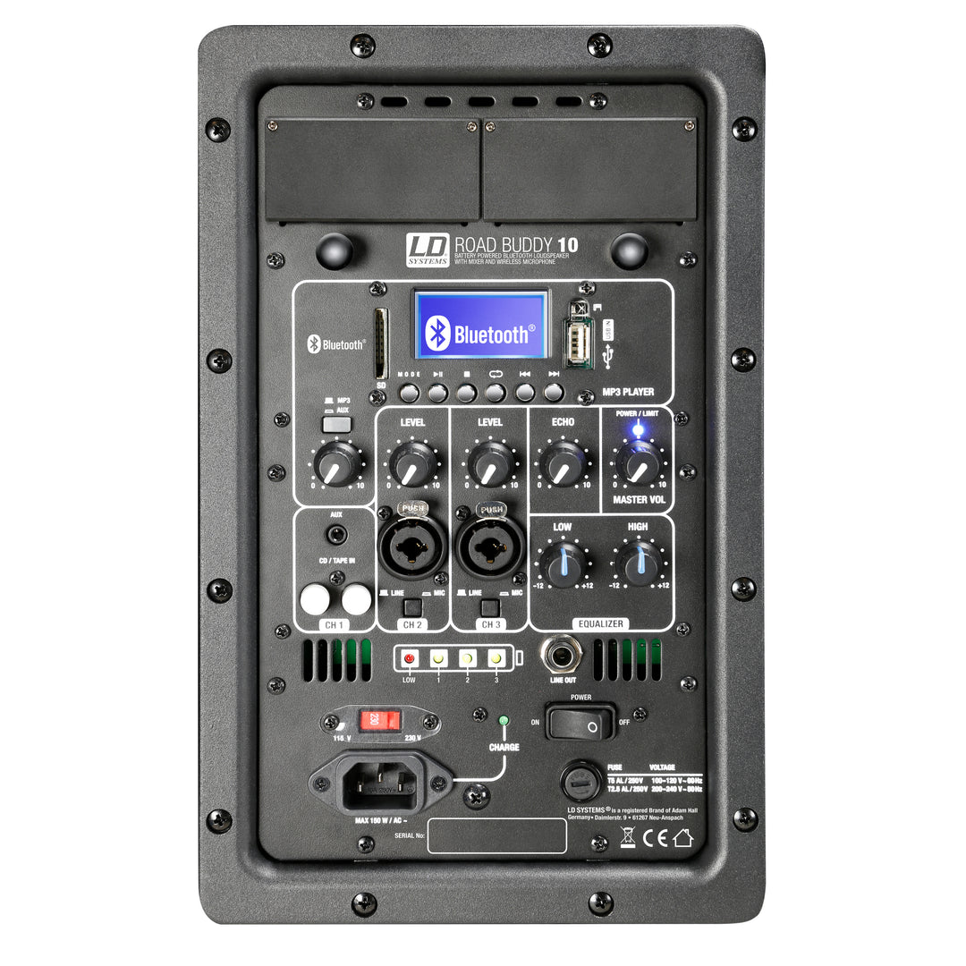 LD Systems ROADBUDDY 10 BASIC - enceinte Bluetooth alimentée par batterie avec mixer