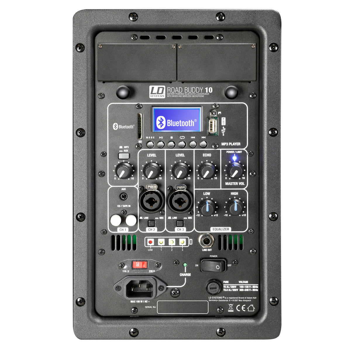 LD Systems ROADBUDDY 10 BASIC - enceinte Bluetooth alimentée par batterie avec mixer