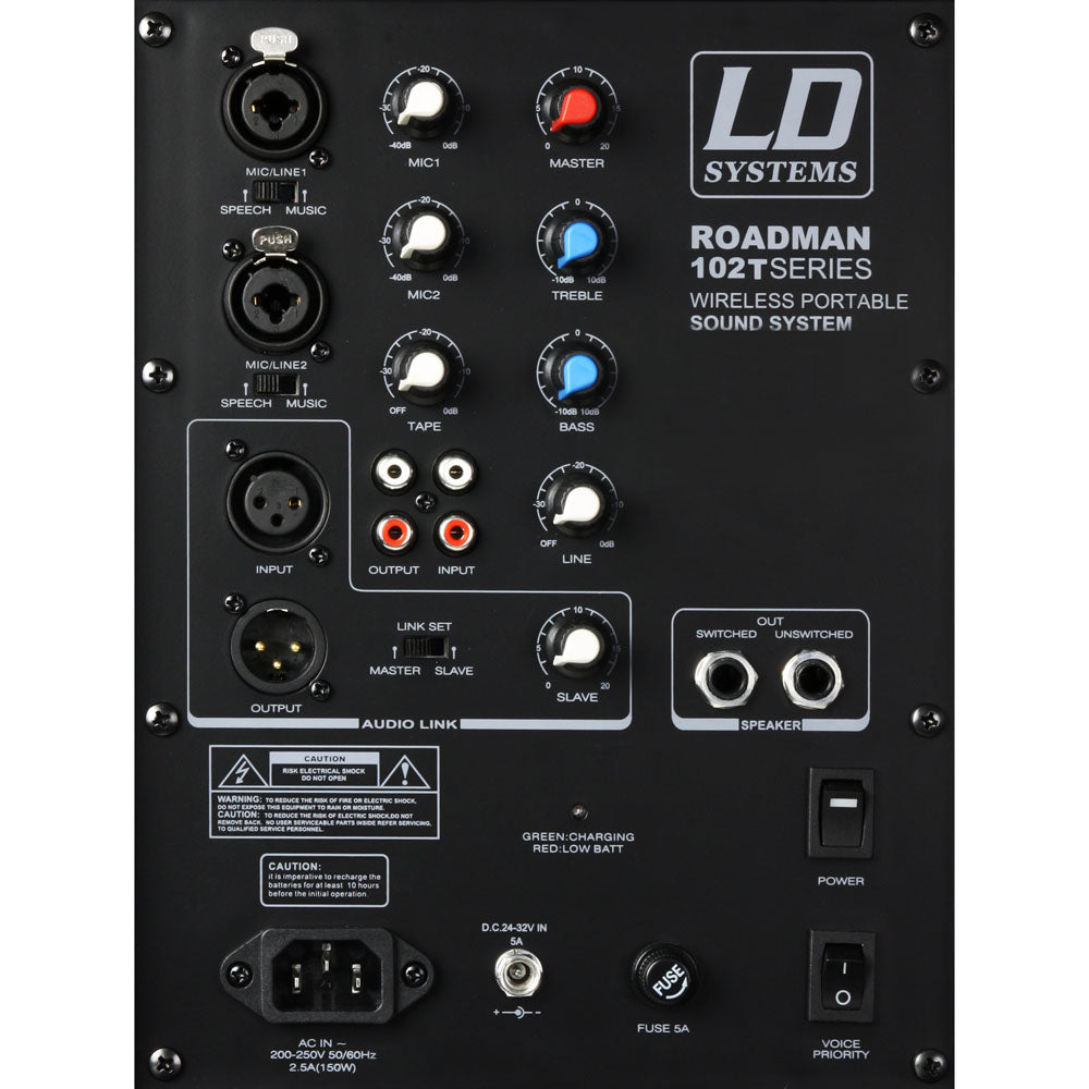LD Systems Roadman 102 HS B6 - Enceinte PA portable avec micro-casque