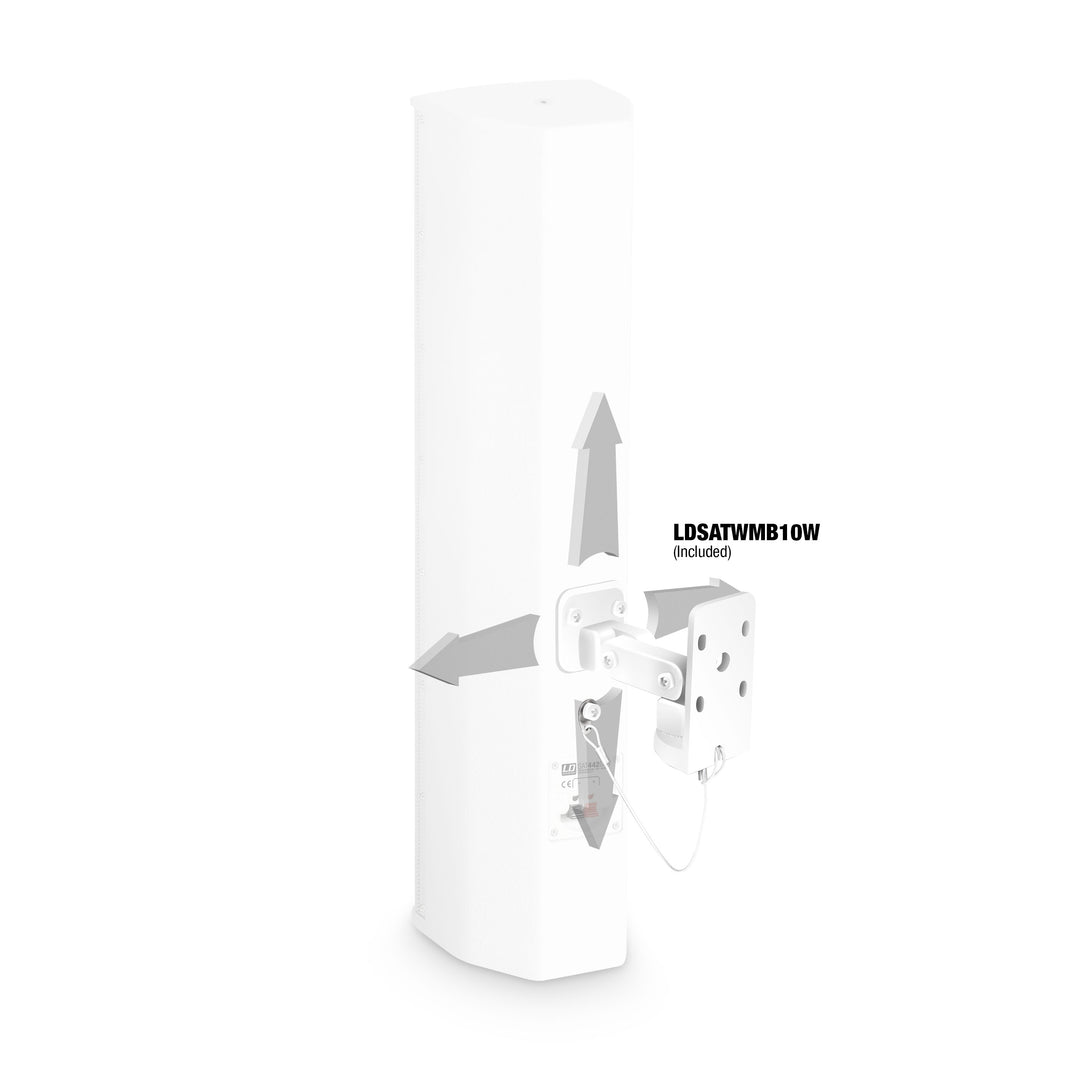 LD Systems SAT 442 G2 W - enceinte d'installation passive 4 x 4", blanc