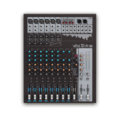 LD Systems VIBZ 12 DC - Console de mixage 12 canaux avec DFX et compresseur