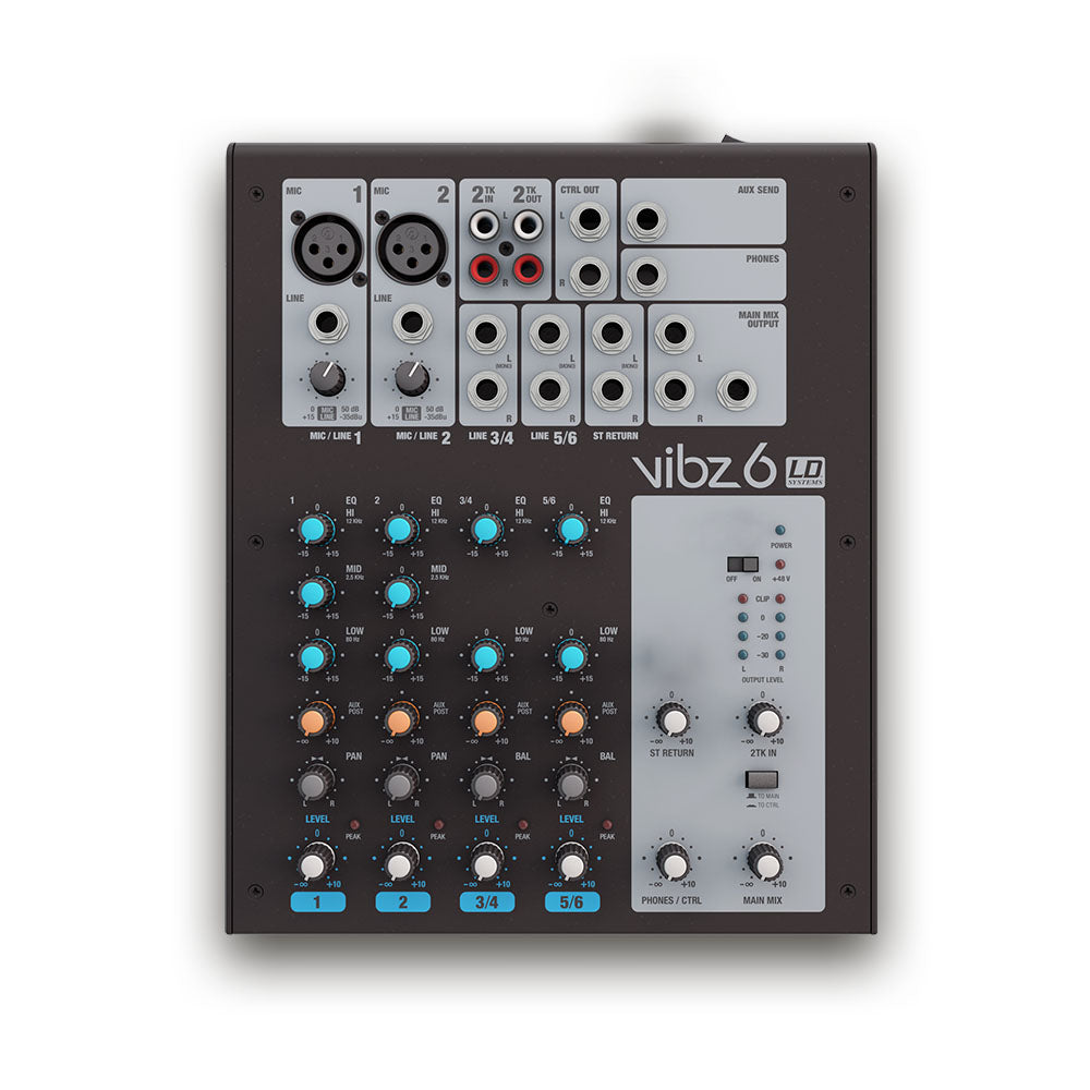 LD Systems VIBZ 6-canaux Mixer