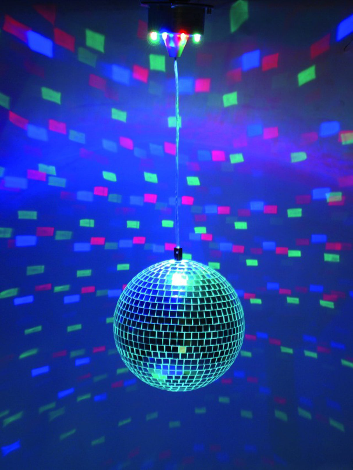 Ibiza Battery Powered Disco Ball with LED Light (30 cm)