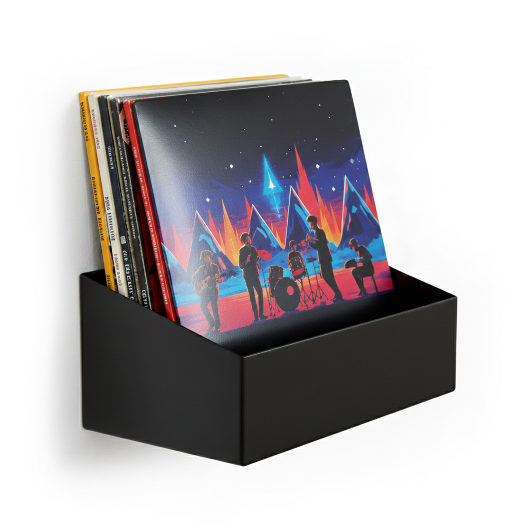 Studio 57 Étagère murale vinyle Large (noir)