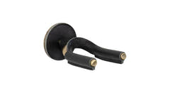 Levys FGHNGR support mural pour guitare, laiton et cuir noir