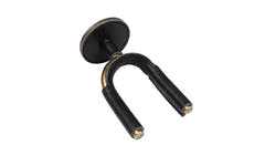 Levys FGHNGR support mural pour guitare, laiton et cuir noir