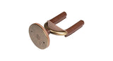 Levys FGHNGR support mural pour guitare, laiton et cuir marron