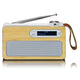 Lenco PDR-040 DAB Radio, Bamboo/White