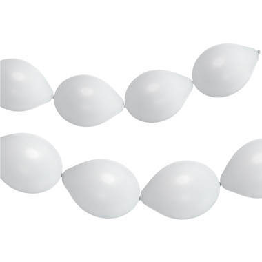 Ballons de Lien pour Guirlandes 8 pcs. (Blanc Noix de Coco Mat, 33cm)