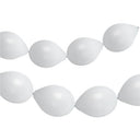 Ballons de Lien pour Guirlandes 8 pcs. (Blanc Noix de Coco Mat, 33cm)