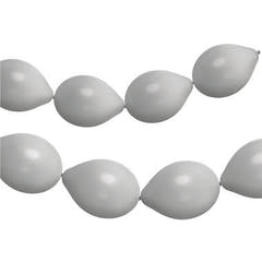 Ballons de Lien pour Guirlandes 8 pcs. (Argent Poussière de Lune, 33cm)