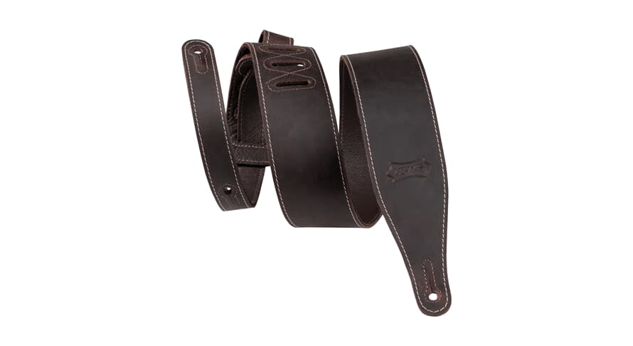 Levys M17BAS sangle de guitare 2 1/2", brun foncé