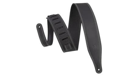 Levys M17BDS sangle de guitare 2 1/2", en cuir pull-up noir