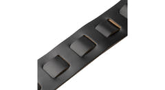 Levys M26PD sangle de guitare, noire avec envers marron clair