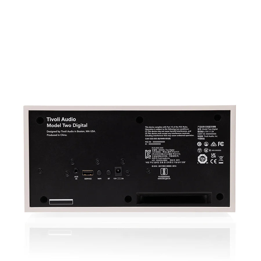 Tivoli Audio Model Two Digital Bluetooth Haut-parleur (White/Argent)