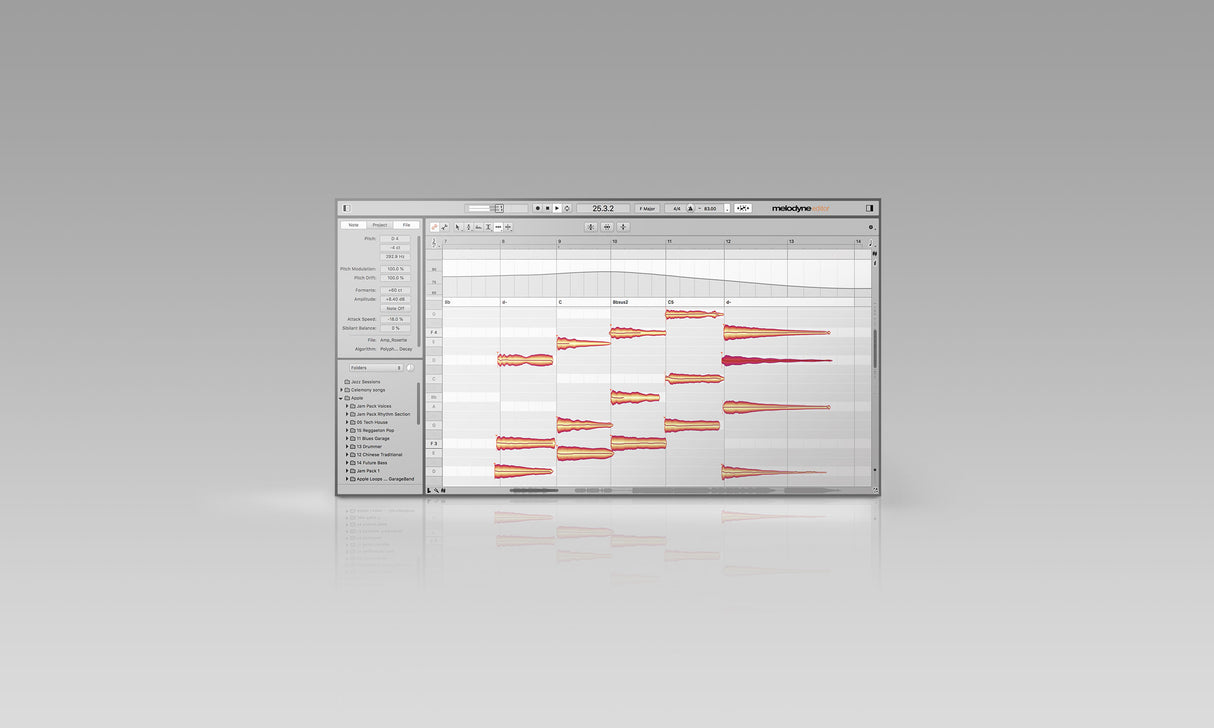 Melodyne 5 editor