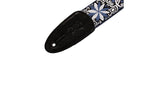 Levys M8HT sangle de guitare 2", bleue et blanche