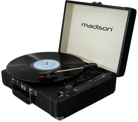Madison Vintage Pladespiller avec Bluetooth (Sort)