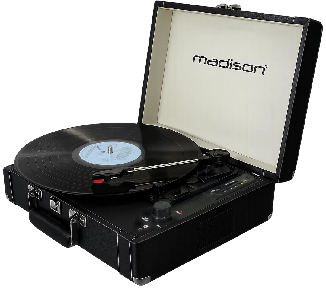 Madison Vintage Pladespiller avec Bluetooth (Sort)
