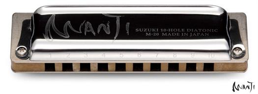 Suzuki Manji M-20 Standard diatonisk mundharmonika. Tone:  Ab