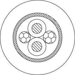 Câble de microphone ProCab 2 X 0,23 mm² noir - 500 mètres