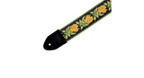 Levys MC8JQ sangle de guitare 2", motif floral jaune