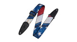 Levys MDP sangle de guitares 2", drapeau américain