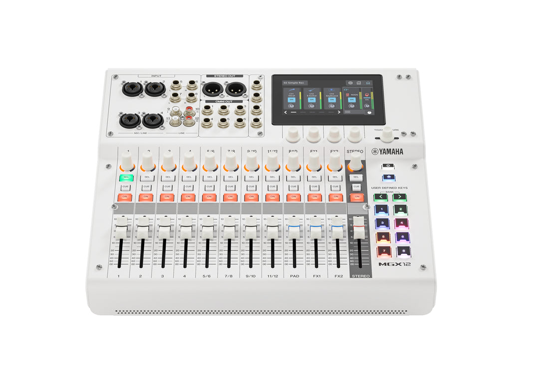 Yamaha MGX12 Console de mixage numérique (Blanc)