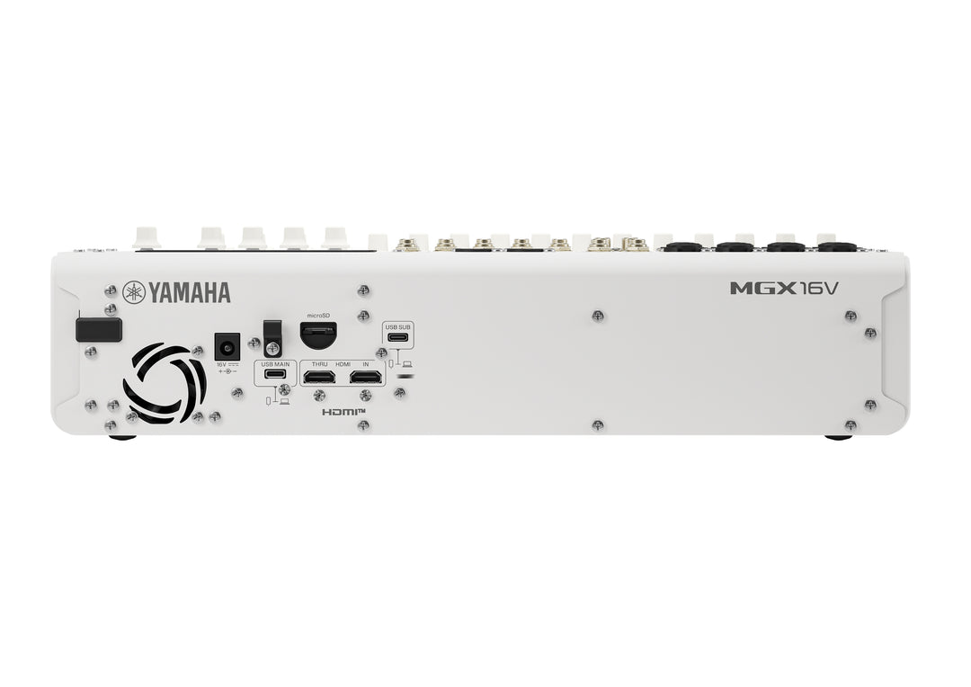 Yamaha MGX16V Console de mixage numérique (Blanc) - Version vidéo