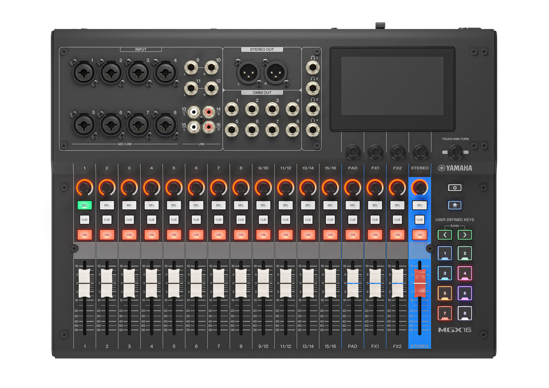 Yamaha MGX16 Console de mixage numérique (Noir)