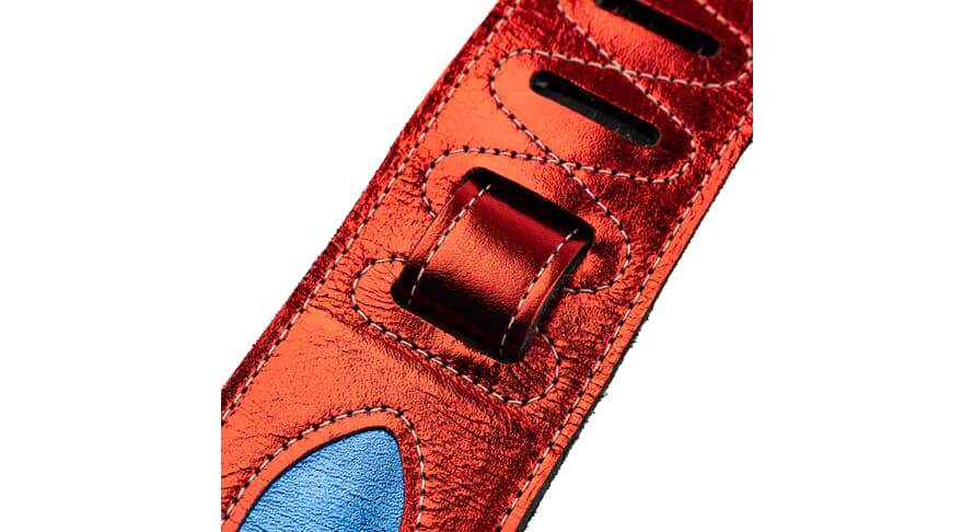 Levys MJH317 sangle de guitare en cuir, The Daredevil