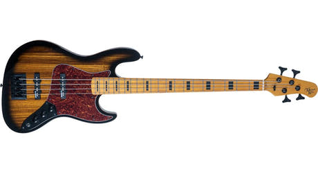 Michael Kelly Vintage Element 4 basse électrique, Zebra Burst