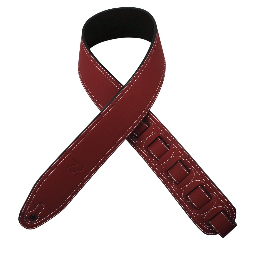 Profile MN02 Sangle en cuir d'habillement Rouge