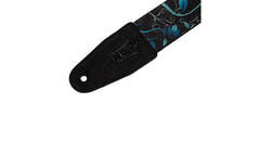 Levys MPD2-038 sangle de guitares 2", fleurs bleues