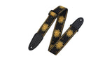 Levys MPJG sangle de guitares 2", Sun Design, noire