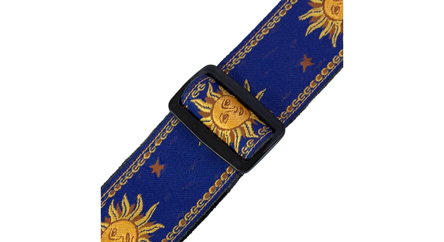 Levys MPJG sangle de guitares 2", Sun Design, bleue