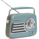 Madison Radio Rétro avec Bluetooth et FM (Bleu)