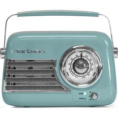 Madison Radio Rétro avec Bluetooth et FM (Bleu)