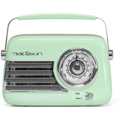 Madison Radio Rétro avec Bluetooth et FM (Menthe)