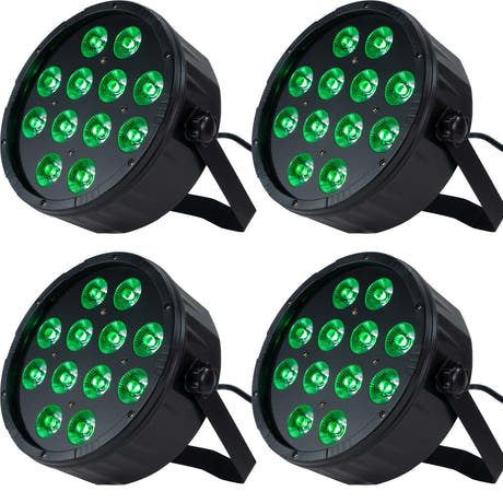 Marconi Polaris 12x12W RGBW Parlampe 4 pcs. Bundle
