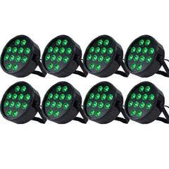 Projecteur PAR Marconi Polaris 12x12W RGBW Pack de 8