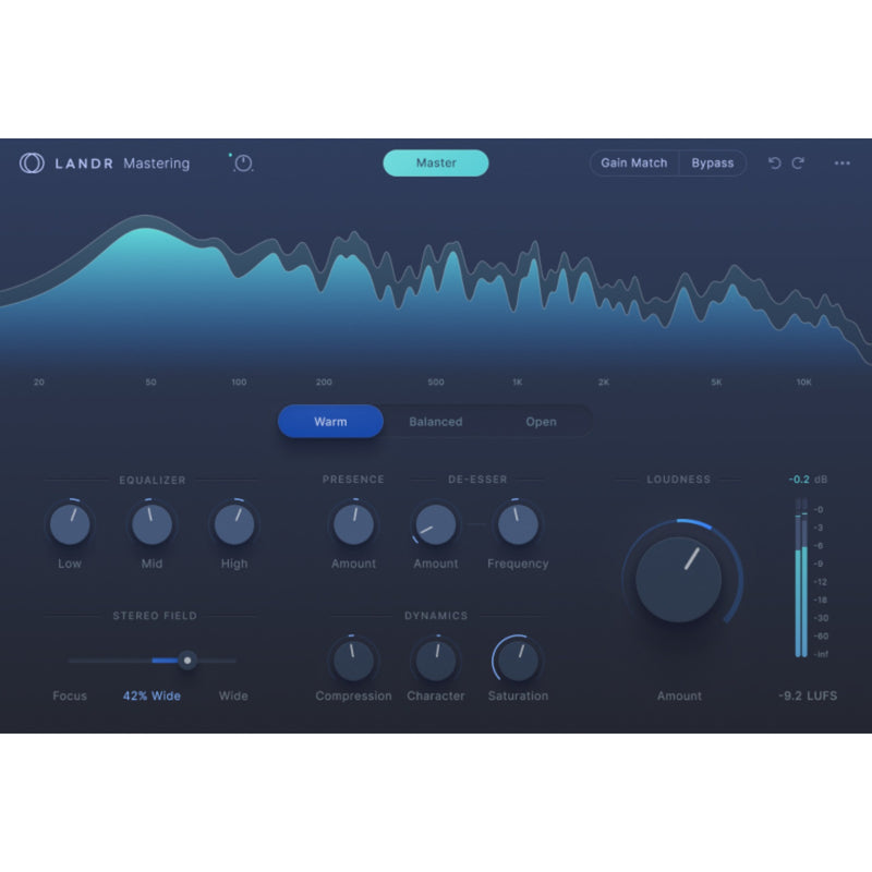 LANDR Plug-in de Mastering SE