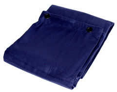Molton Bagtæppe m. Øjer (Bleu)